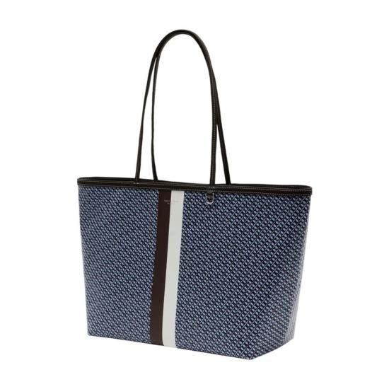  토리버치 토트백 토리 버치 더 레이서 쇼퍼백 블루 - TORY BURCH