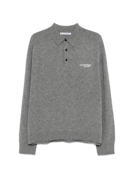 26FW 아크네 스튜디오 폴로 티셔츠 B60388 AA3 GREY