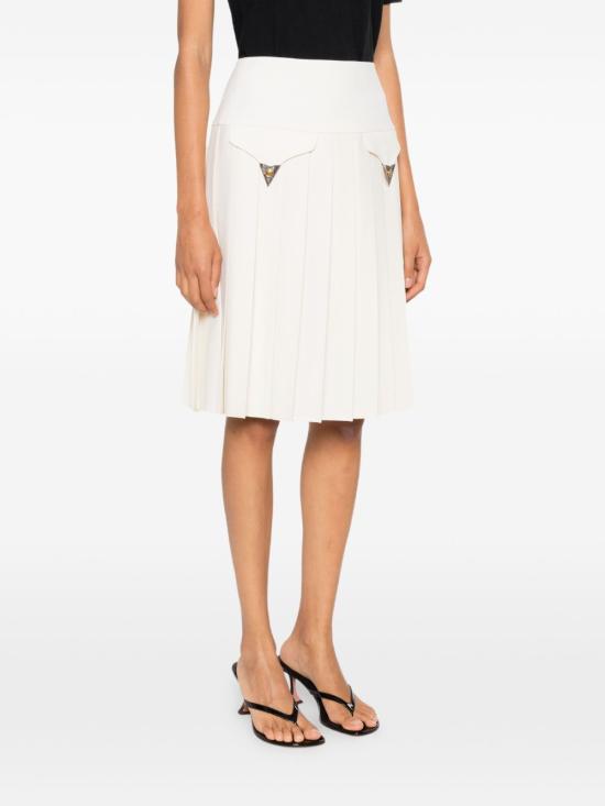 26FW 베르사체 미디 스커트 1025879 1A183051W740 Avorio - VERSACE