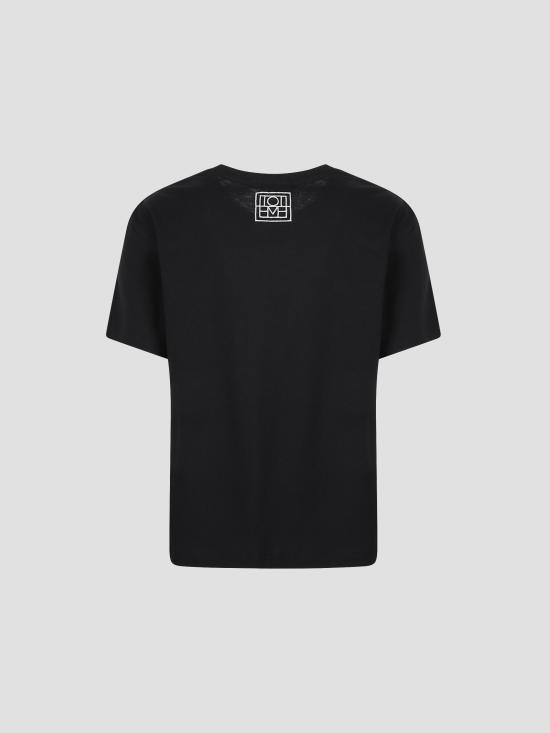 26FW 토템 클래식 오가닉 코튼 티셔츠 263WRT0529FB0502 001 BLACK - TOTEME