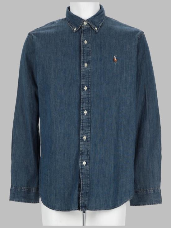 26FW 폴로 랄프로렌 포니로고 자수 데님 셔츠 710792043 001DENIM
