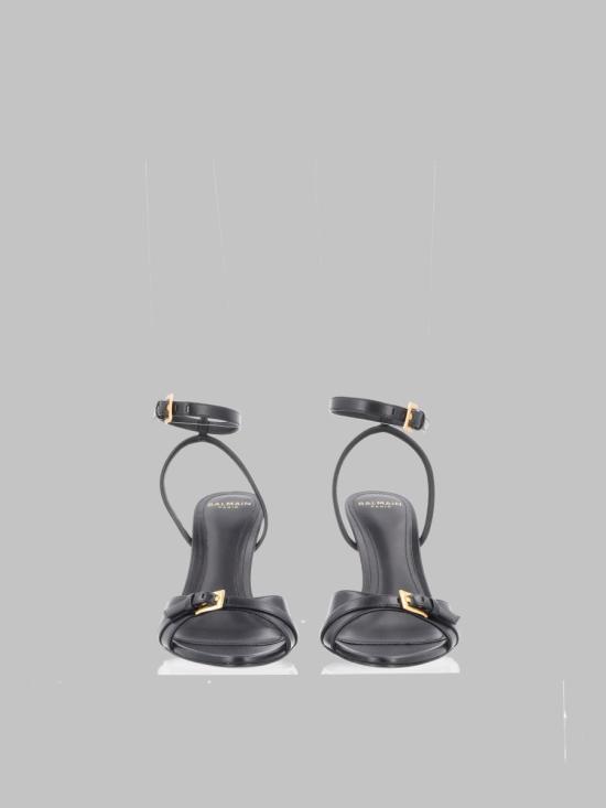 26FW 발망 샌들 HN1UH272LVIT 0PA BLACK