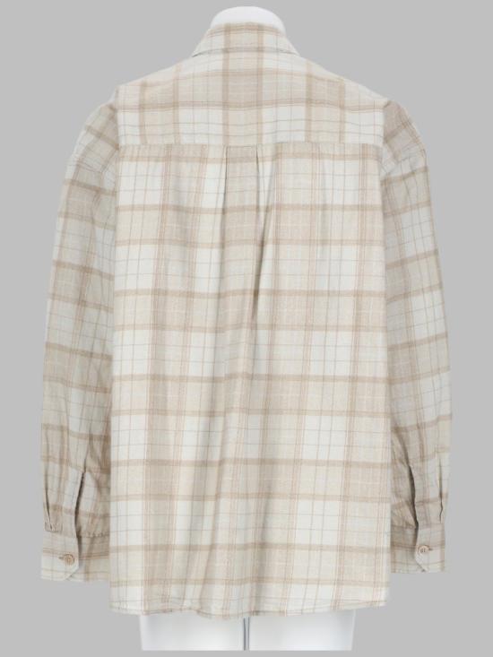 26FW 아워레가시 버로우드 체크 셔츠 M4262BSC STELLACHECKPRINT BEIGE - OUR LEGACY