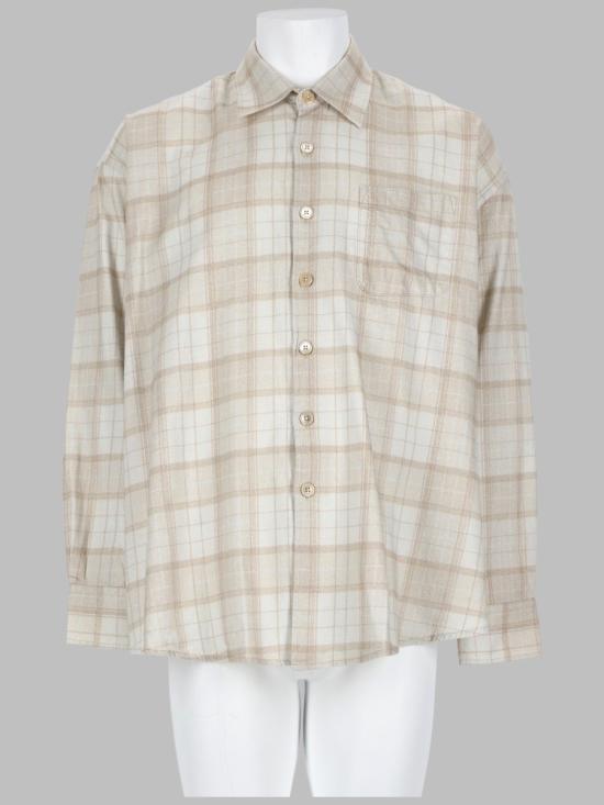 26FW 아워레가시 버로우드 체크 셔츠 M4262BSC STELLACHECKPRINT BEIGE