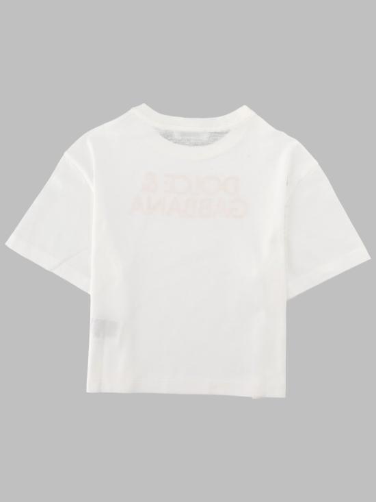 26FW [키즈] 돌체앤가바나 티셔츠 L5JTNLK G7P4HW0111 WHITE - DOLCE & GABBANA