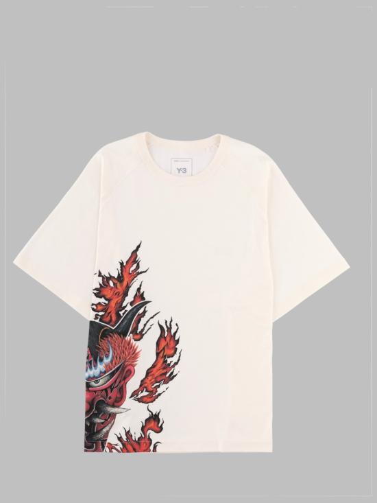 26FW 와이쓰리 반팔 티셔츠 KU2200 CHALKWHITE