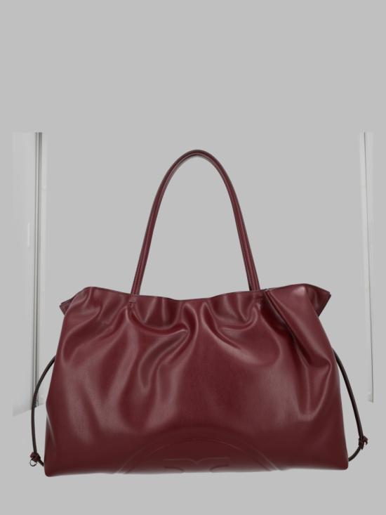 26FW 토리버치 엘라 나투라 엠보스드 토트 백 178767 600 BORDEAUX - TORY BURCH