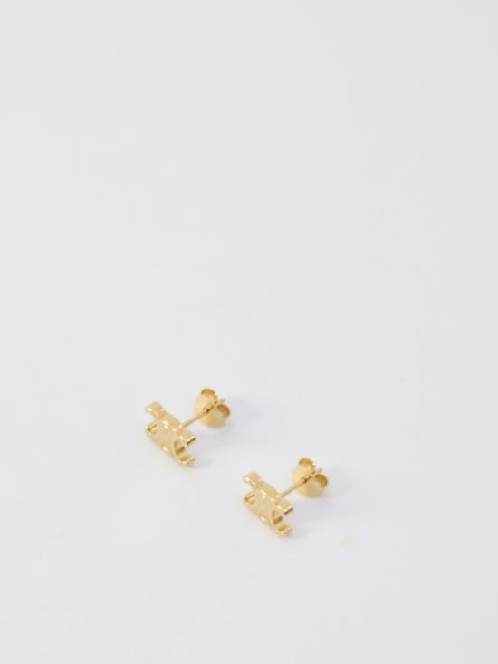 26FW 셀린느 트리옹프 스터드 브라스 이어링 461CY6BRA GOLD - CELINE