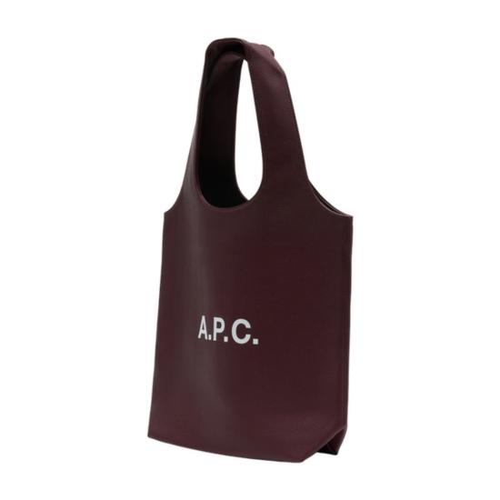  아페쎄 토트백 A.P.C. 니논 스몰 쇼퍼백 버건디 - A.P.C.