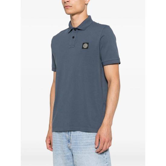 26FW 스톤 아일랜드 폴로 티셔츠 152200008 S0017 V002E BLUE - STONE ISLAND