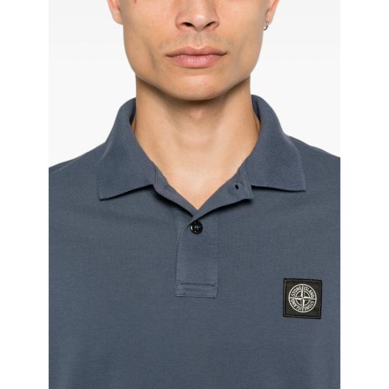 26FW 스톤 아일랜드 폴로 티셔츠 152200008 S0017 V002E BLUE - STONE ISLAND