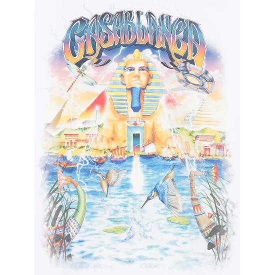26FW 카사블랑카 긴팔 티셔츠 PF26 JTS 062 03 EGYPT WHITE - CASABLANCA