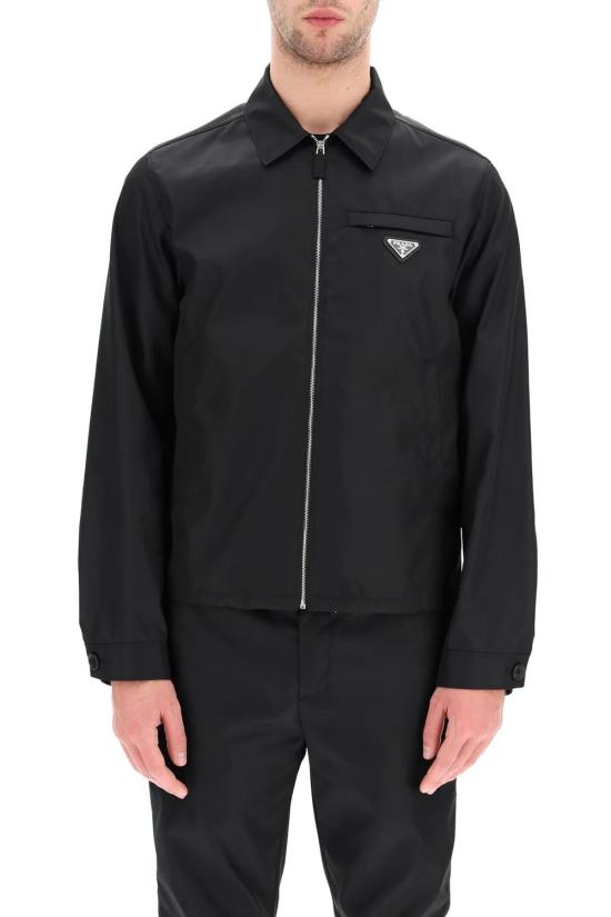 26FW 프라다 리나일론 삼각로고 블루종 자켓 SGB6841WQ8 F0002 NERO - PRADA