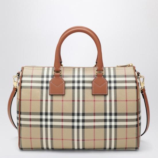 26FW 버버리 미디엄 체크 볼링 백 8119049168100 A9534 BRIARBROWN - BURBERRY