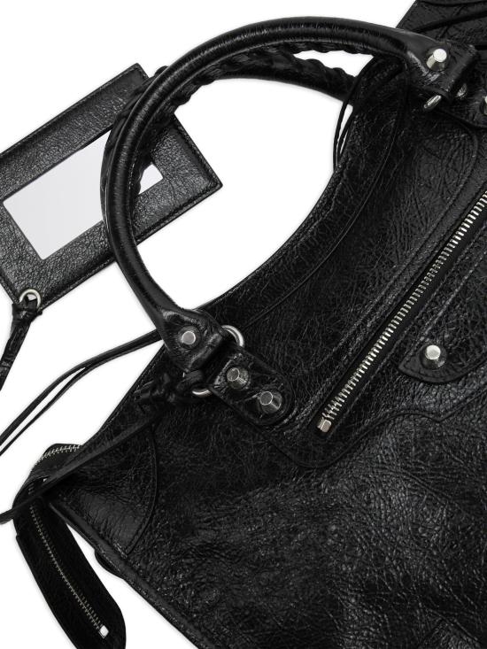 26FW 발렌시아가 르 시티 백 미디움 8657602ACLR 1000 BLACK - BALENCIAGA