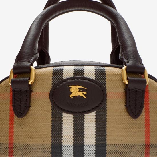 26FW 버버리 미니 하이랜드 볼링백 8115281166995 B9368 SAND - BURBERRY