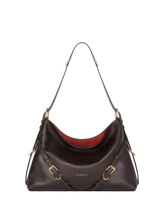 26FW 지방시 부아유 샤이니 레더 미디움 백 BB5131B2AE 206 CHOCOLATE