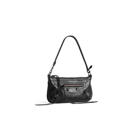 26FW 발렌시아가 르 시티 파우치 온 스트랩 8639602ABEK 1000 BLACK - BALENCIAGA