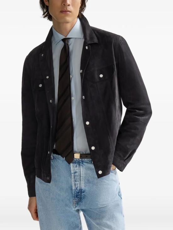 26FW 브루넬로 쿠치넬리 스웨이드 4포켓 블루종 MPCFN2042 C4254 NAVY - BRUNELLO CUCINELLI