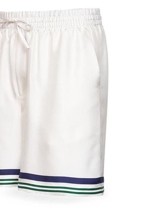 26FW 카사블랑카 숏팬츠 MPF26TR39901 WHITE - CASABLANCA