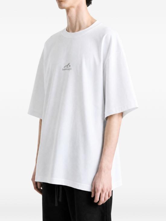 26FW 발렌시아가 바디스 미디엄 핏 티셔츠 764235TUVO7 9000 WHITE - BALENCIAGA