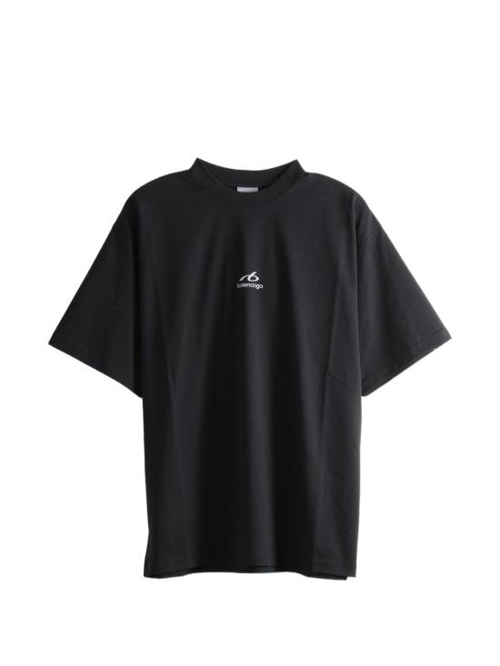 26FW 발렌시아가 반팔 티셔츠 764235TUVO7 1000 BLACK