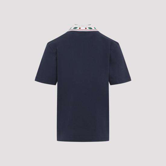 26FW 카사블랑카 반팔 티셔츠 MPF26JTP49902 NAVY - CASABLANCA