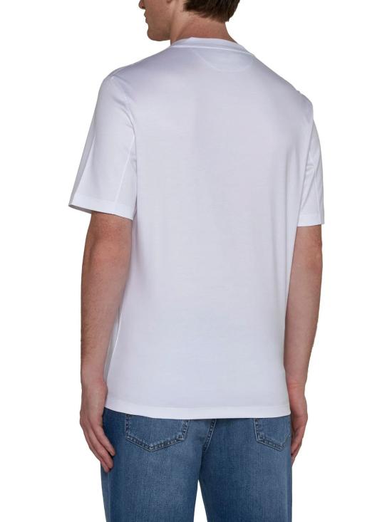 26FW 브루넬로 쿠치넬리 코튼 저지 크루넥 티셔츠 M0B131308 C2832 ENGLSWHITE - BRUNELLO CUCINELLI