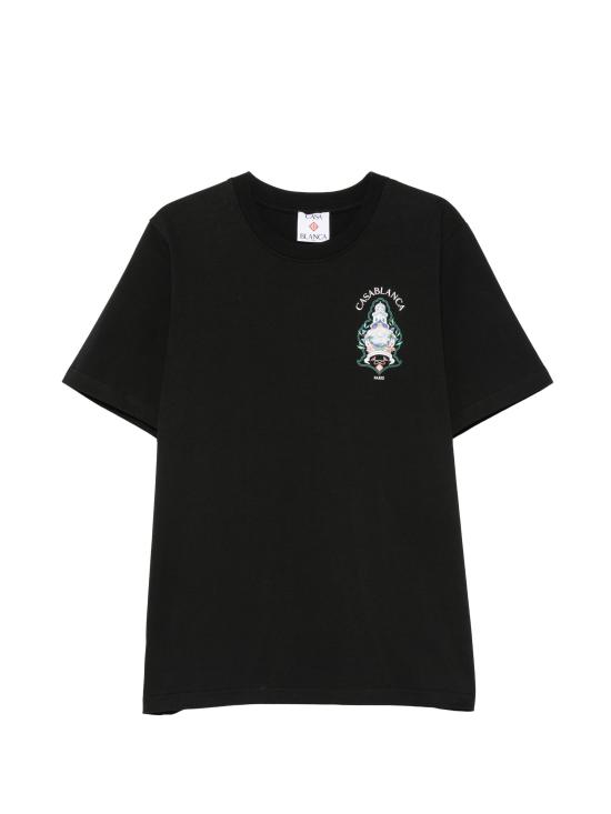 26FW 카사블랑카 반팔 티셔츠 MPF26JTS00102 BLACK