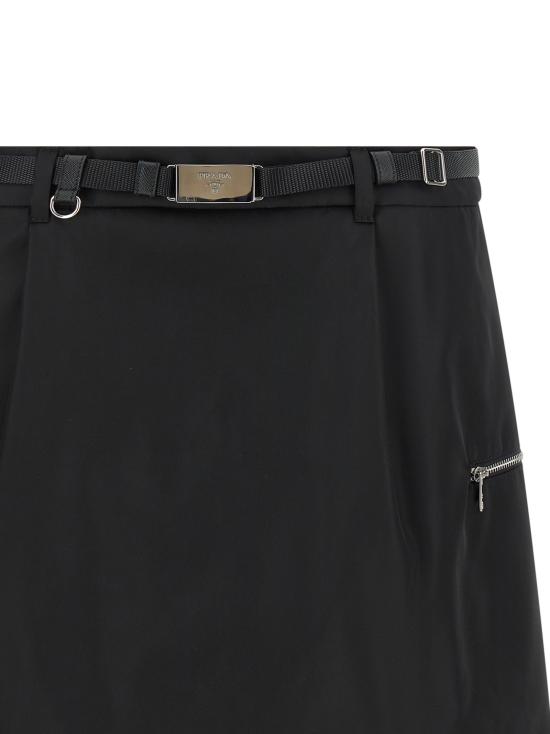 26FW 프라다 숏 스커트 21H055SOOO1WQ8F0002 Black - PRADA