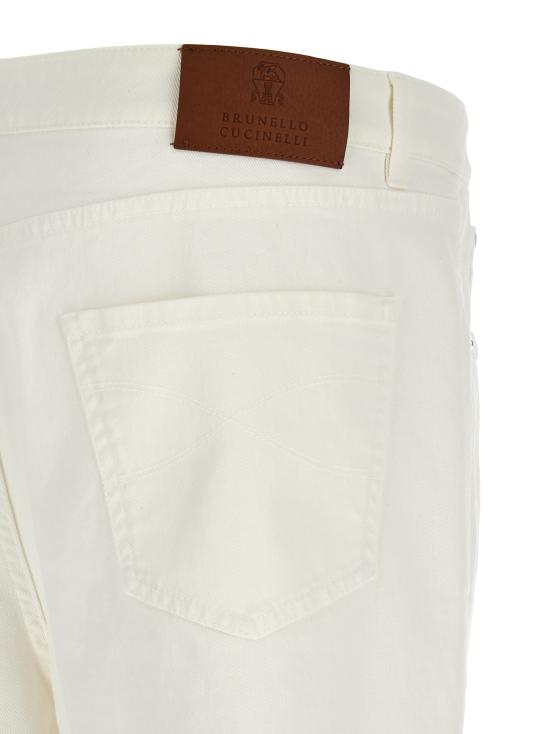 26FW 브루넬로 쿠치넬리 데님 팬츠 Y277PX1290C7210 White - BRUNELLO CUCINELLI