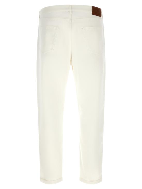 26FW 브루넬로 쿠치넬리 데님 팬츠 Y277PX1290C7210 White - BRUNELLO CUCINELLI
