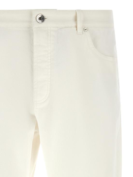 26FW 브루넬로 쿠치넬리 데님 팬츠 Y277PX1290C7210 White - BRUNELLO CUCINELLI