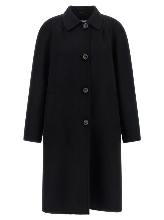 26FW 프라다 코트 P642TESOOO179BF0002 Black