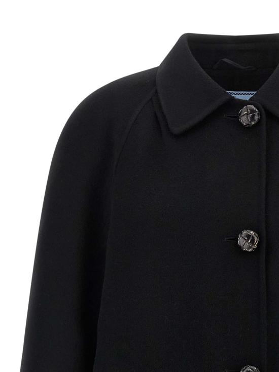 26FW 프라다 코트 P642TESOOO179BF0002 Black - PRADA