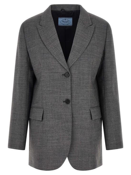 26FW 프라다 수트 자켓 P509QSOOO6011F0480 Gray