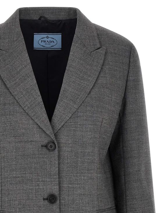 26FW 프라다 수트 자켓 P509QSOOO6011F0480 Gray - PRADA