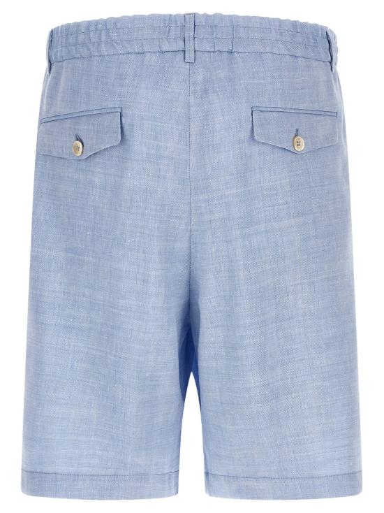 26SS 브루넬로 쿠치넬리 숏팬츠 MZ408U0065C024 Light Blue - BRUNELLO CUCINELLI