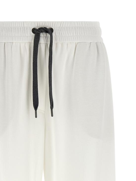 26SS 브루넬로 쿠치넬리 스트레이트 팬츠 MG927VD199C7220 White - BRUNELLO CUCINELLI