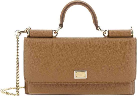 26FW 돌체앤가바나 Dauphine-print calfskin 미니백 BI3280A10018M417 BEIGE