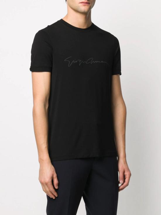 26FW 조르지오 아르마니 반팔 티셔츠 6GST56 SJP4Z UC99 NERO - GIORGIO ARMANI