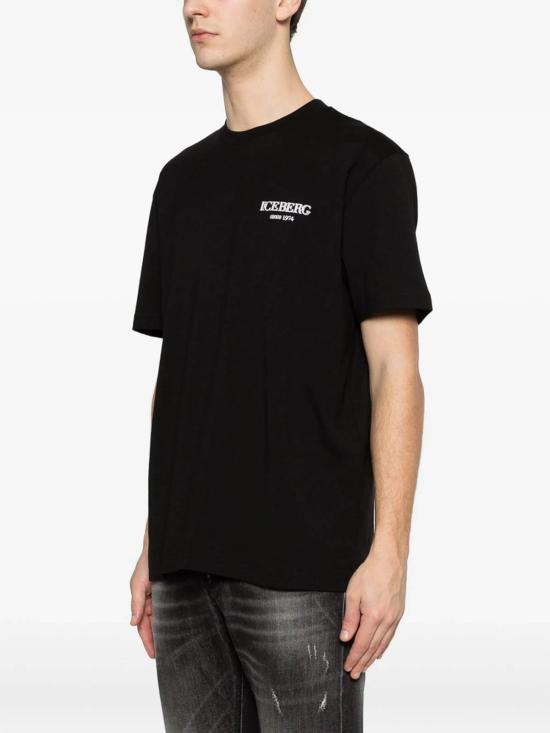 26SS 아이스 비 아이스버그 반팔 티셔츠 F046627A9000 Black - ICE B ICEBERG