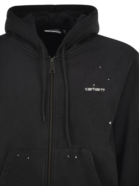 26FW 칼하트 후드 티셔츠 I03691389EJ Black - CARHARTT