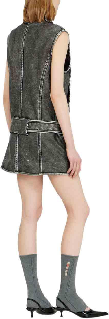 26FW 디젤 숏 원피스 A221120WEBJ900 DONKERGREY - DIESEL
