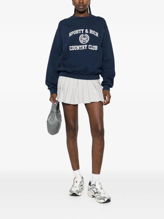 26FW 스포티앤리치 긴팔 티셔츠 ST09876218BLDNAVY Blue - SPORTY & RICH
