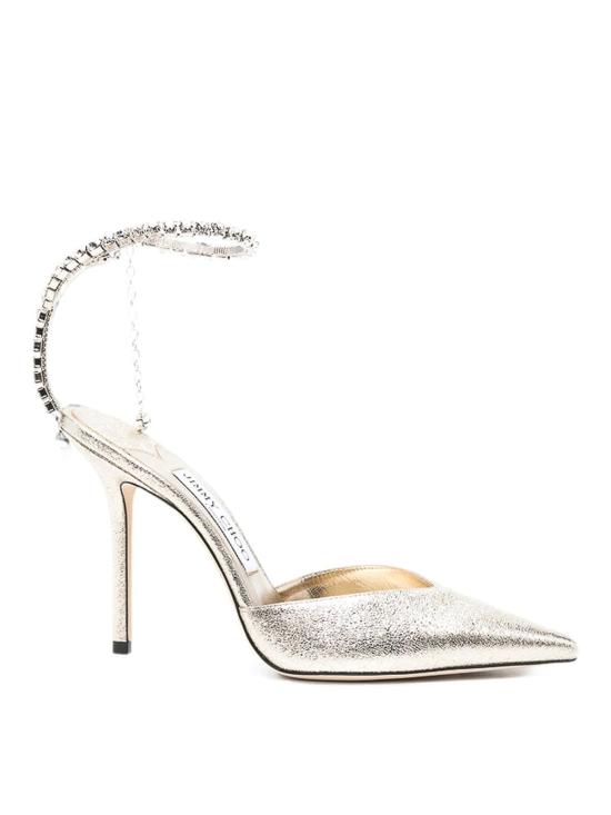 26FW 지미추 샌들 SAEDA100DQMPLACR Gold