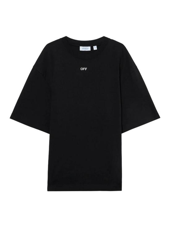 26SS 오프화이트 반팔 티셔츠 44MAA120S26J00J001 Black