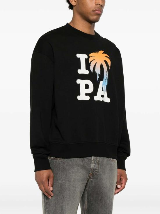 26SS 팜앤젤스 탑 PMBA08HS26FLE0061001 Black - PALM ANGELS