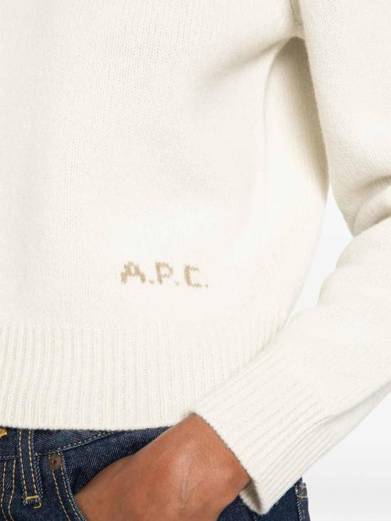 26FW 아페쎄 반팔 티셔츠 WOASWF23498AAD Light Beige - A.P.C.