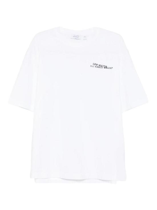 26SS 오프화이트 반팔 티셔츠 44MAA120S26J00K100 White